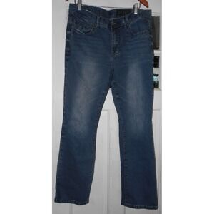 Y2K Axel Mens Jeans Size 36 X 34 Blue Medium Wash Denim Slim  Straight Leg